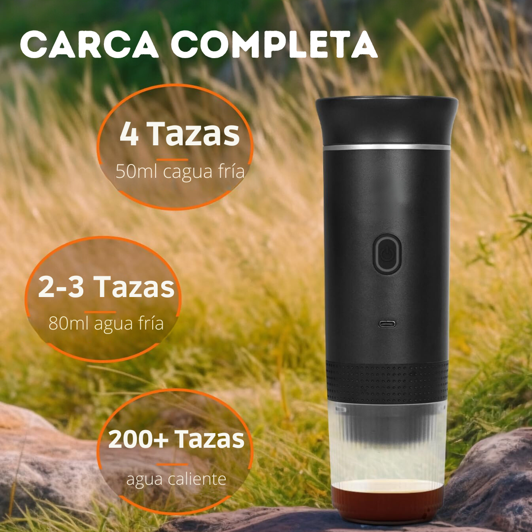 Cafetera Portátil Eléctrica con Sistema 3 en 1